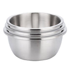 SOGA 3Pcs Matte Stainless Steel Mixing Bowl