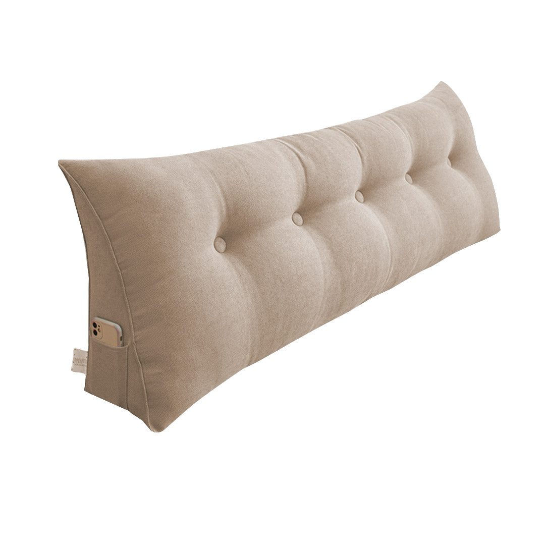 180cm Beige Wedge Bed Cushion
