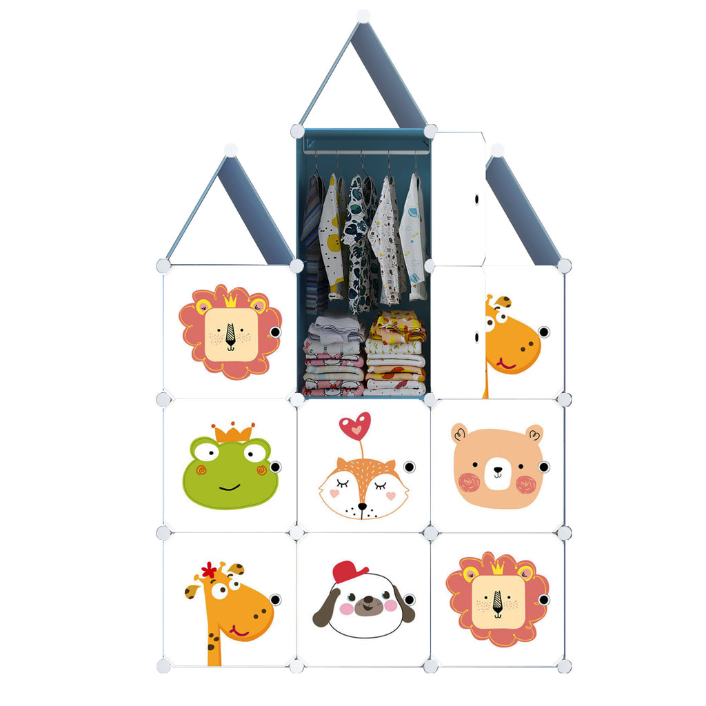 10 Cubes DIY Animal Print Wardrobe