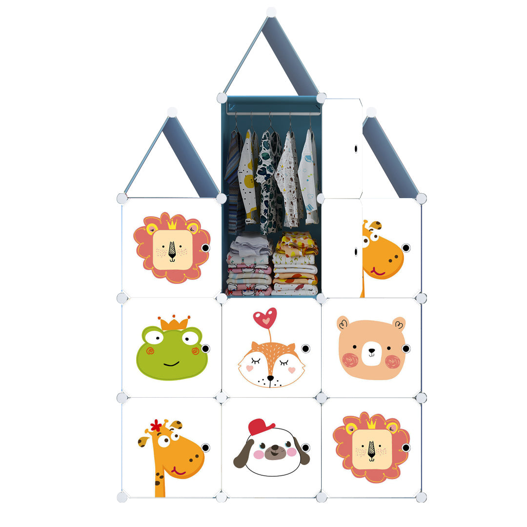 10 Cubes DIY Animal Print Wardrobe