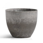 27cm Rock Grey Round Resin Planter