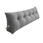 SOGA 120cm Silver Wedge Bed Cushion