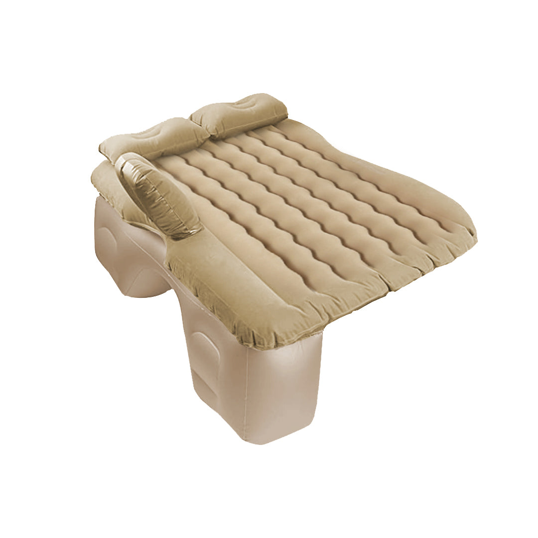 Beige Ripple Inflatable Car Mattress