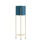 65CM Gold/Blue 2 Layer Plant Stand
