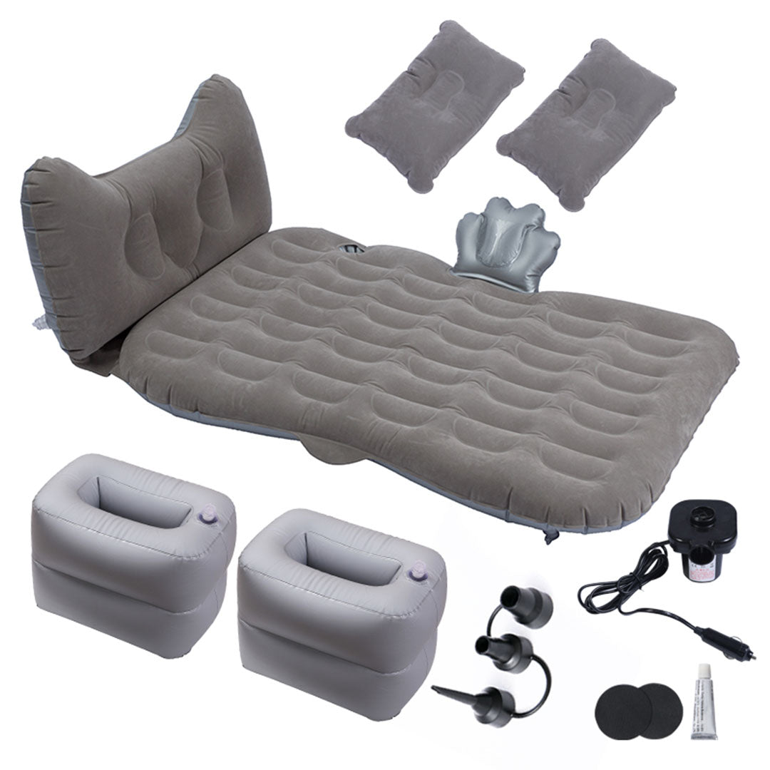 Grey Honeycomb Inflatable Car Mattress