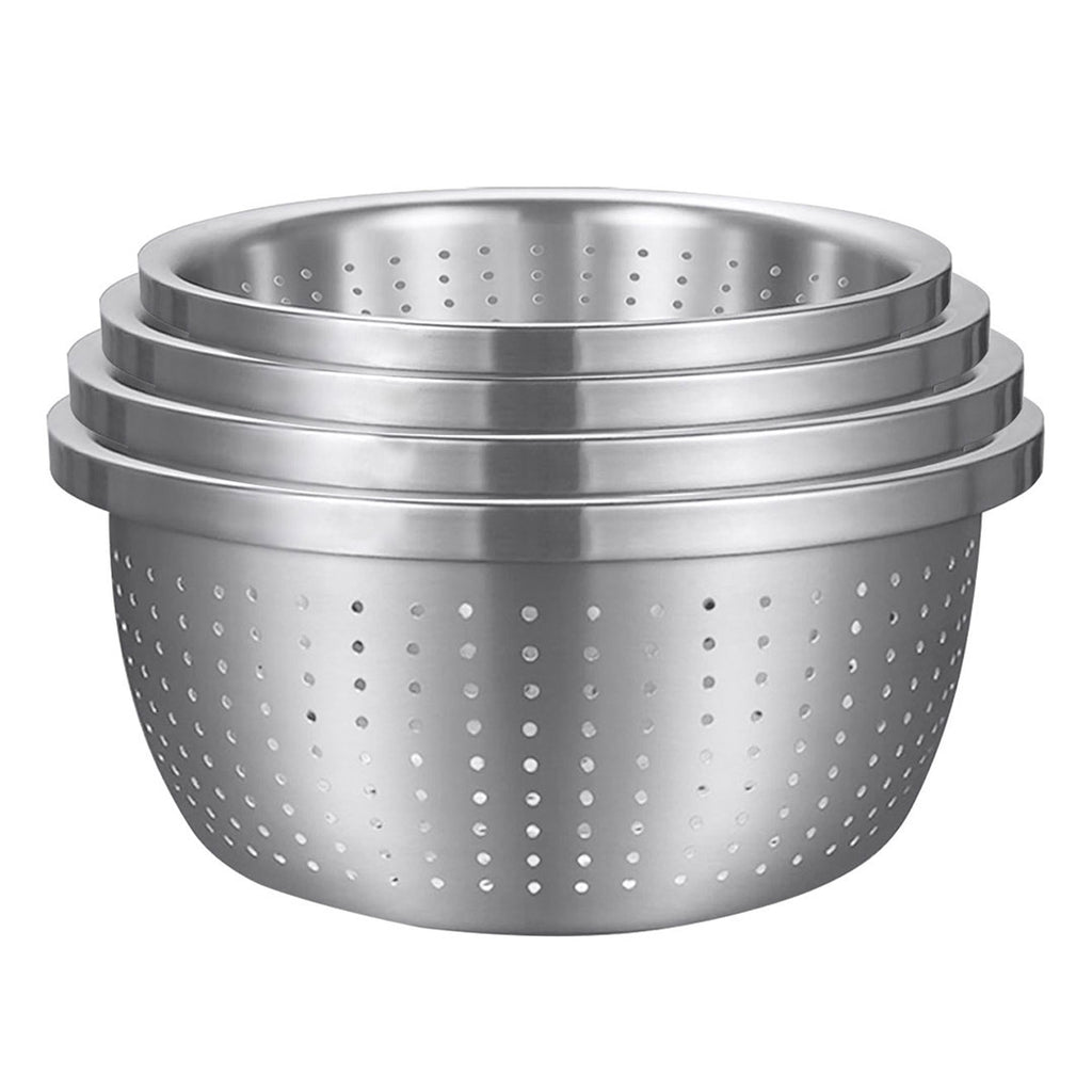 SOGA Stainless Steel Metal Basket Strainer 4PCS Set A