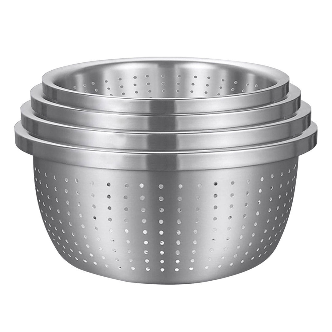 SOGA Stainless Steel Metal Basket Strainer 4PCS Set A