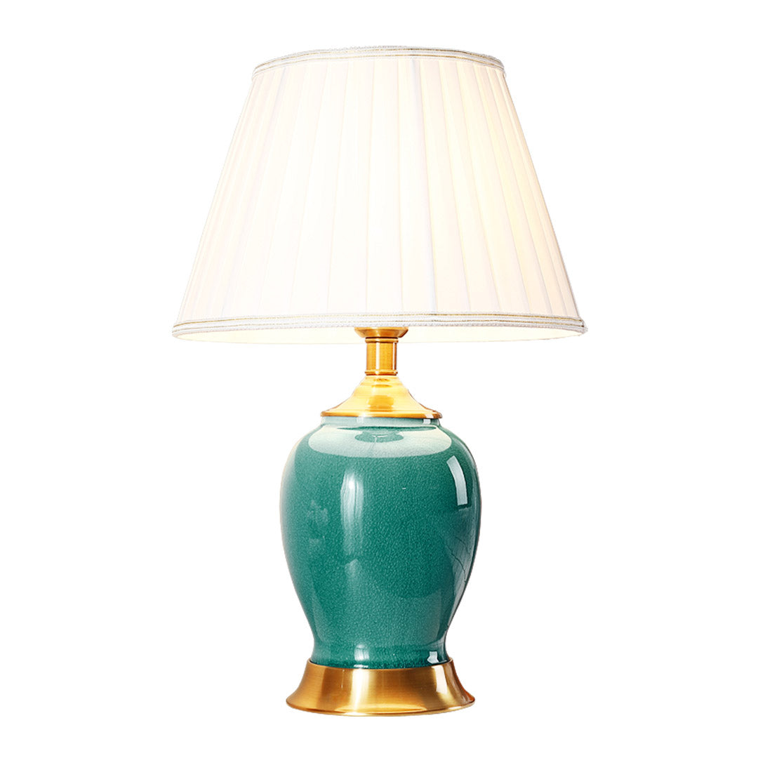 Ceramic Table Lamp Green