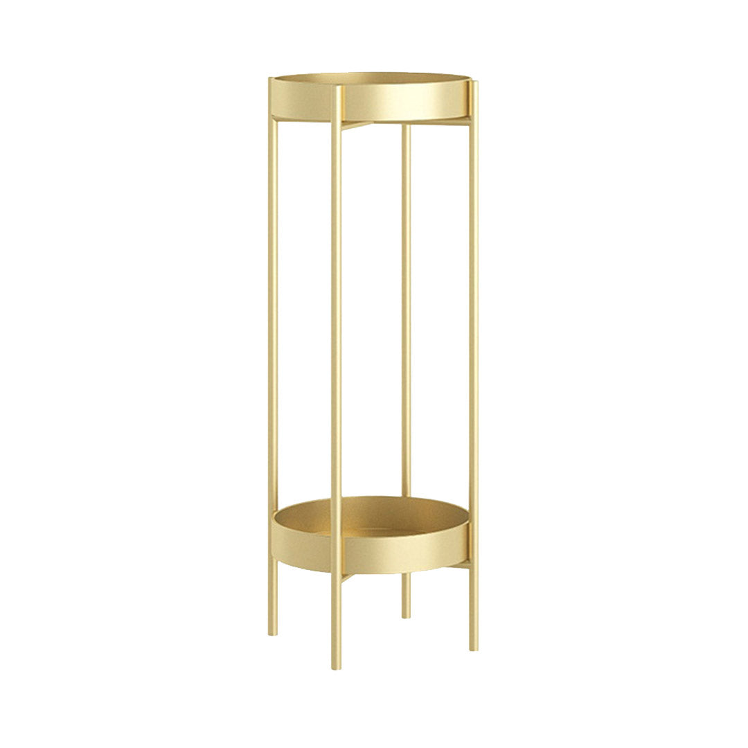 80CM Gold Tiered Plant Pots Holders Rack Garden Shelf