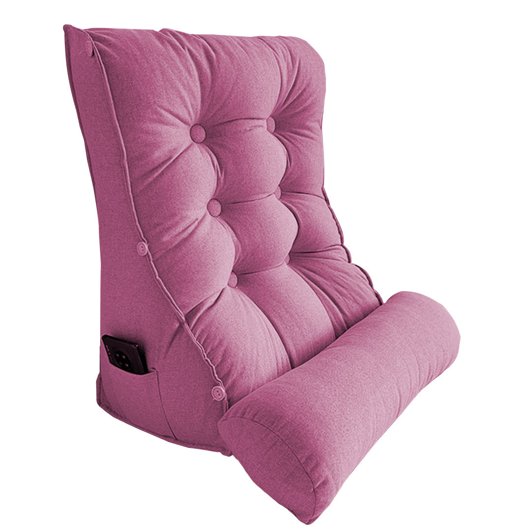 45cm Magenta Wedge Lumbar Pillow