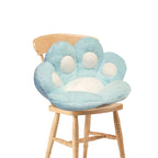70cm Mint Blue Paw Shape Cushion
