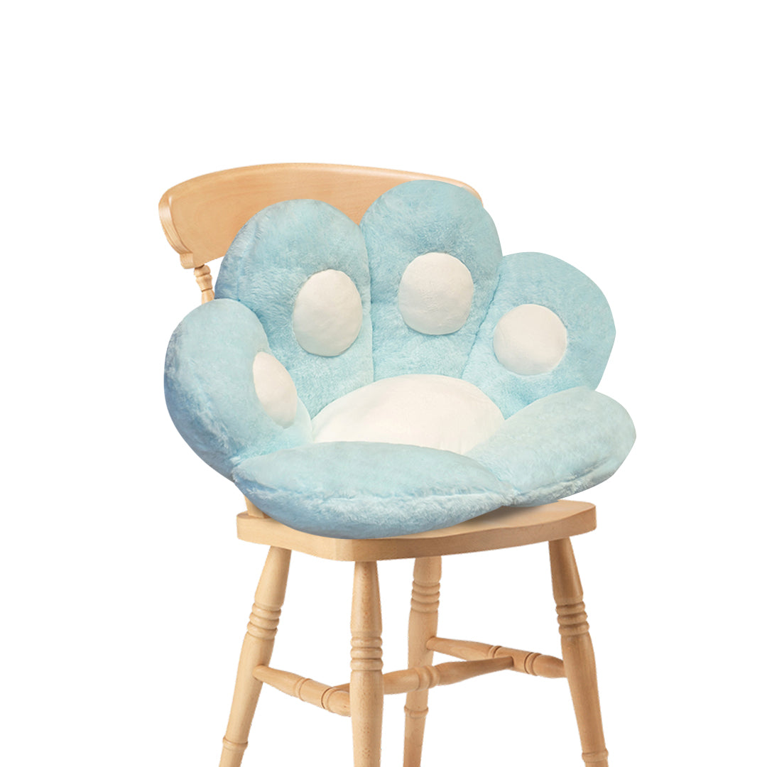 70cm Mint Blue Paw Shape Cushion