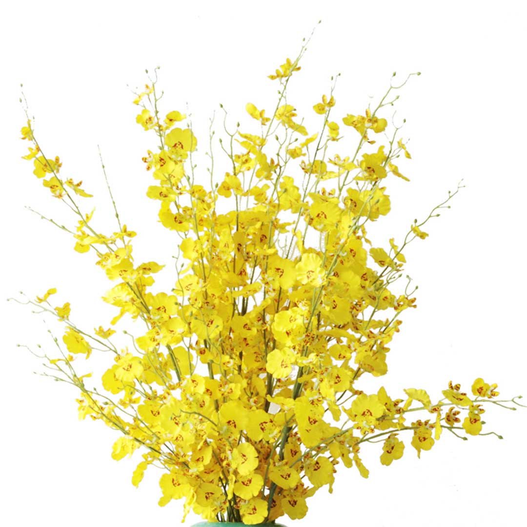 10pcs Artificial Silk Flower Yellow