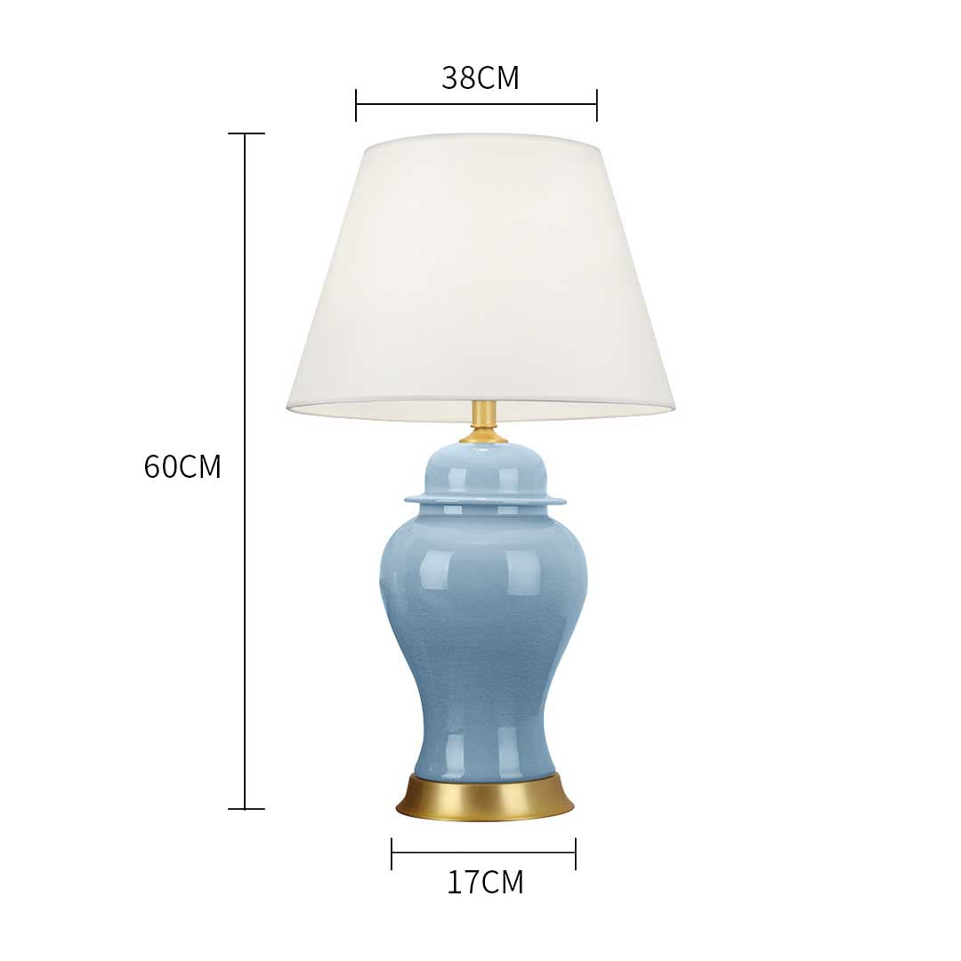 Ceramic Table Lamp Blue