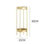 80CM Gold Tiered Plant Pots Holders Rack Garden Shelf