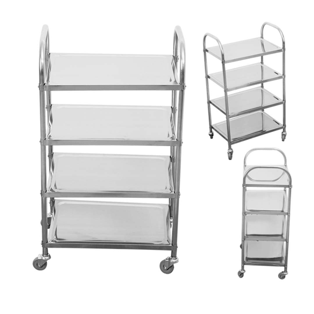 4 Tier Stainless Steel Utility Cart 950x500x1220