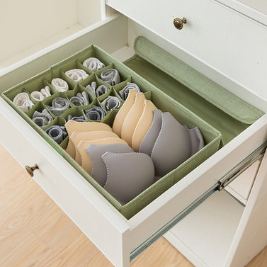 Green Flip Top Underwear Storage Box