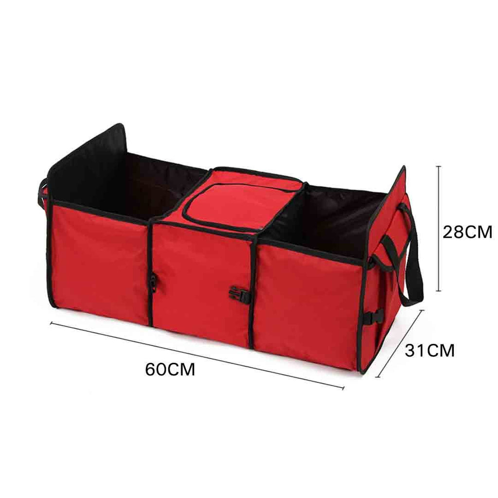 Car Portable Storage Box Multi-function Organizer Red