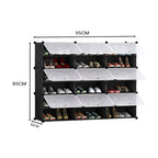 6 Tier 3 Column Shoe Rack Organizer