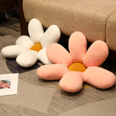 Pink Daisy Flower Shape Cushion