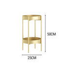 50CM Gold Tiered Plant Pots Holders Rack Garden Shelf