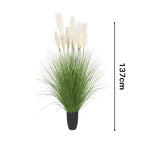 137cm Artificial Indoor Potted Bulrush Grass Tree