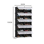 10 Tier 2 Column Shoe Rack Organizer