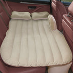 Beige Stripe Inflatable Car Mattress