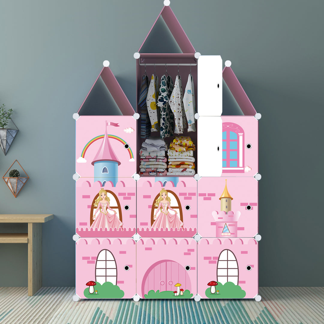 10 Cubes DIY Castle Print Wardrobe