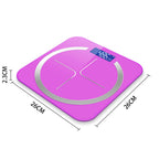 180kg Glass Digital Fitness Electronic Scales Pink