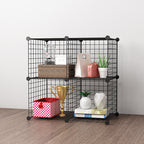 Black 4-Cube Storage Organiser