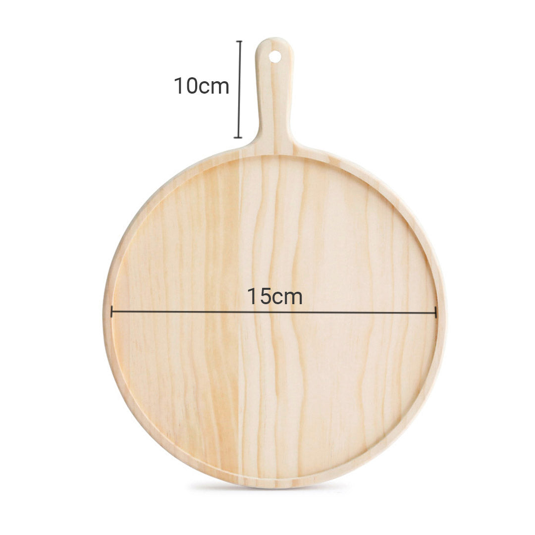 6  inch Round Premium Wooden Board Paddle