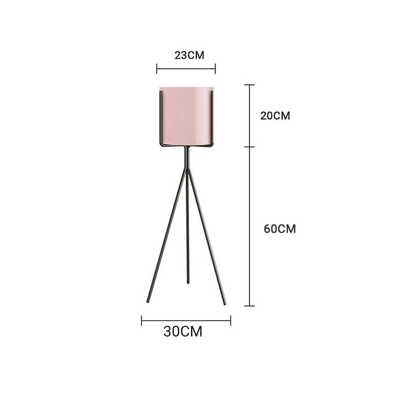 80CM Modern Tripod Pink Pot Holder Rack