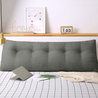 SOGA 180cm Grey Wedge Bed Cushion