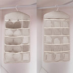 Grey Dual Hanging Storage Bag