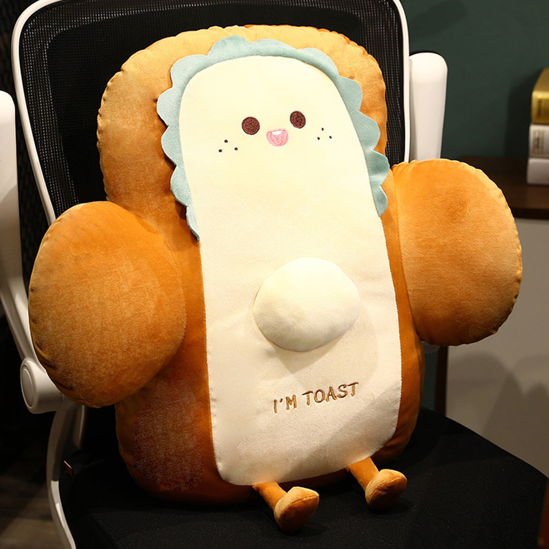 58cm Cute Face Toast Bread Cushion