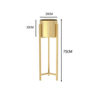75CM Reversible Gold Metal Plant Pots Holders Rack