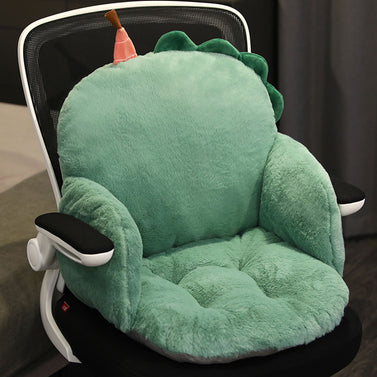 Green Dino Shape Seat Cushion