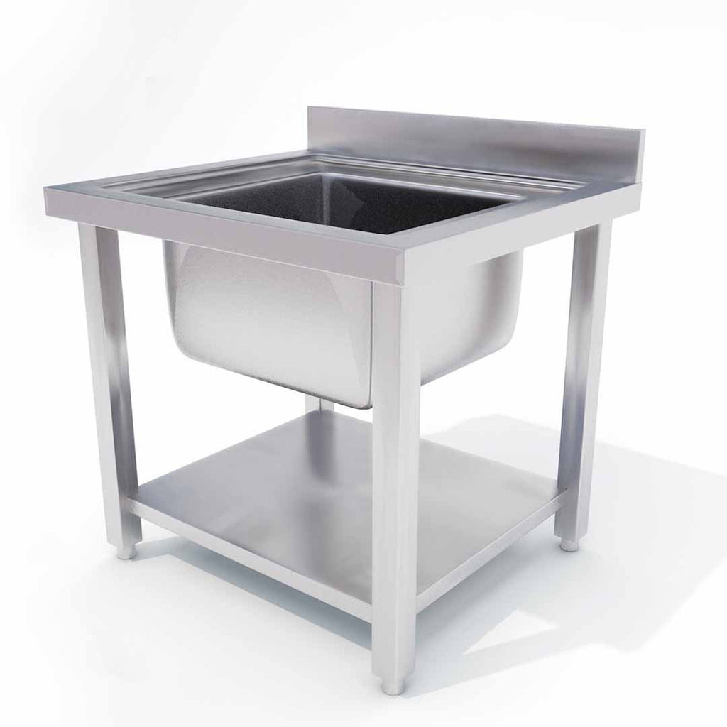 Worksink Commercial Stainless Steel Work Sink 70*70*85cm – Soga International