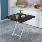 Black Minimalist Cat Ear Foldable Portable Table