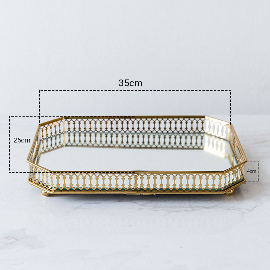 35cm Rectangular Vanity Tray with Handles