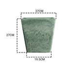 27cm Green Grey Square Planter