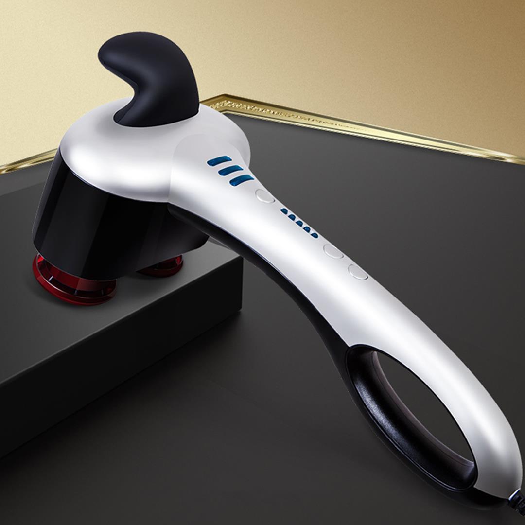 Handheld Massager with Soothing Heat Silver
