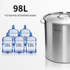 98L Top Grade 18/10 Stainless Steel Stockpot
