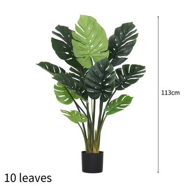 113cm Artificial Potted Turtle Back Plant