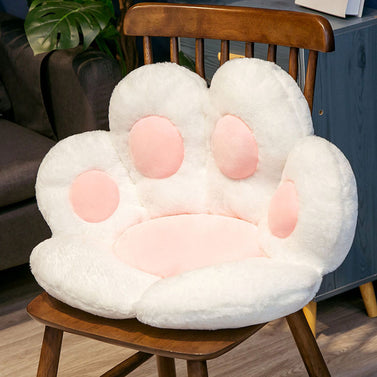 80cm White Paw Shape Cushion