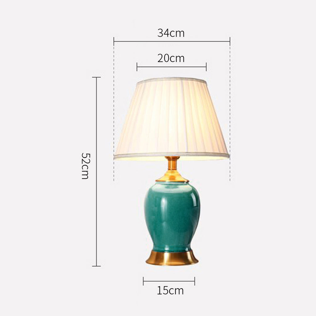 Ceramic Table Lamp Green