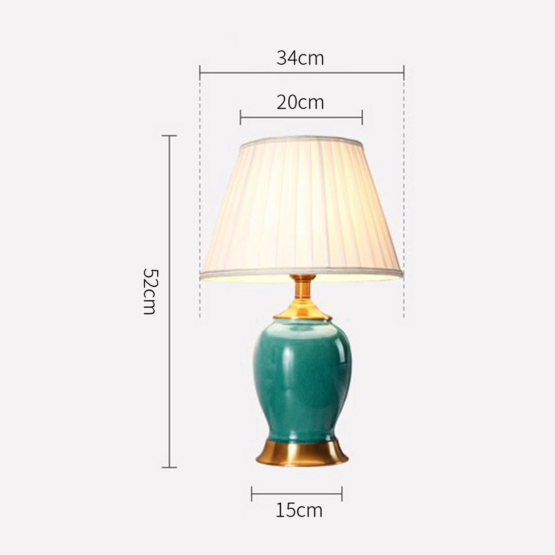 Ceramic Table Lamp Green