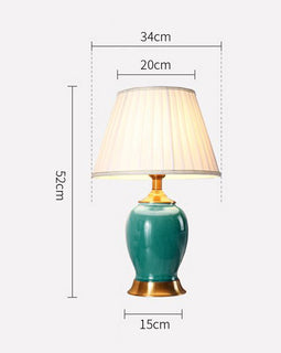 Ceramic Table Lamp Green