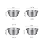 SOGA Stainless Steel Metal Basket Strainer 4PCS Set A